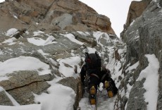 Alpinisme hivernal - GOULOTTE À CHAMONIX